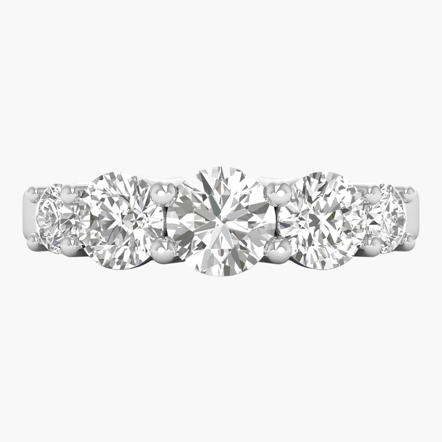 Shining Five Diamond Ring
