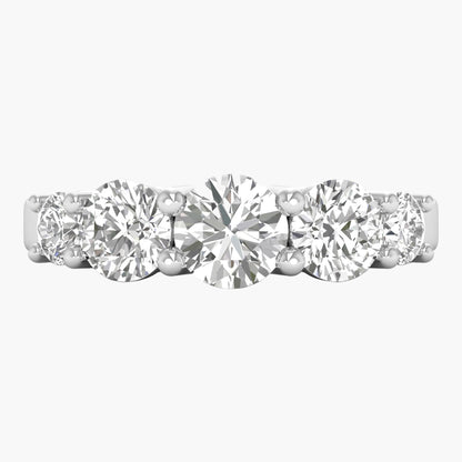 Shining Five Diamond Ring