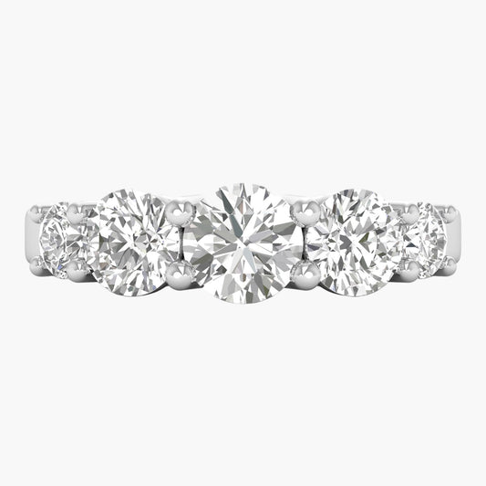 Shining Five Diamond Ring