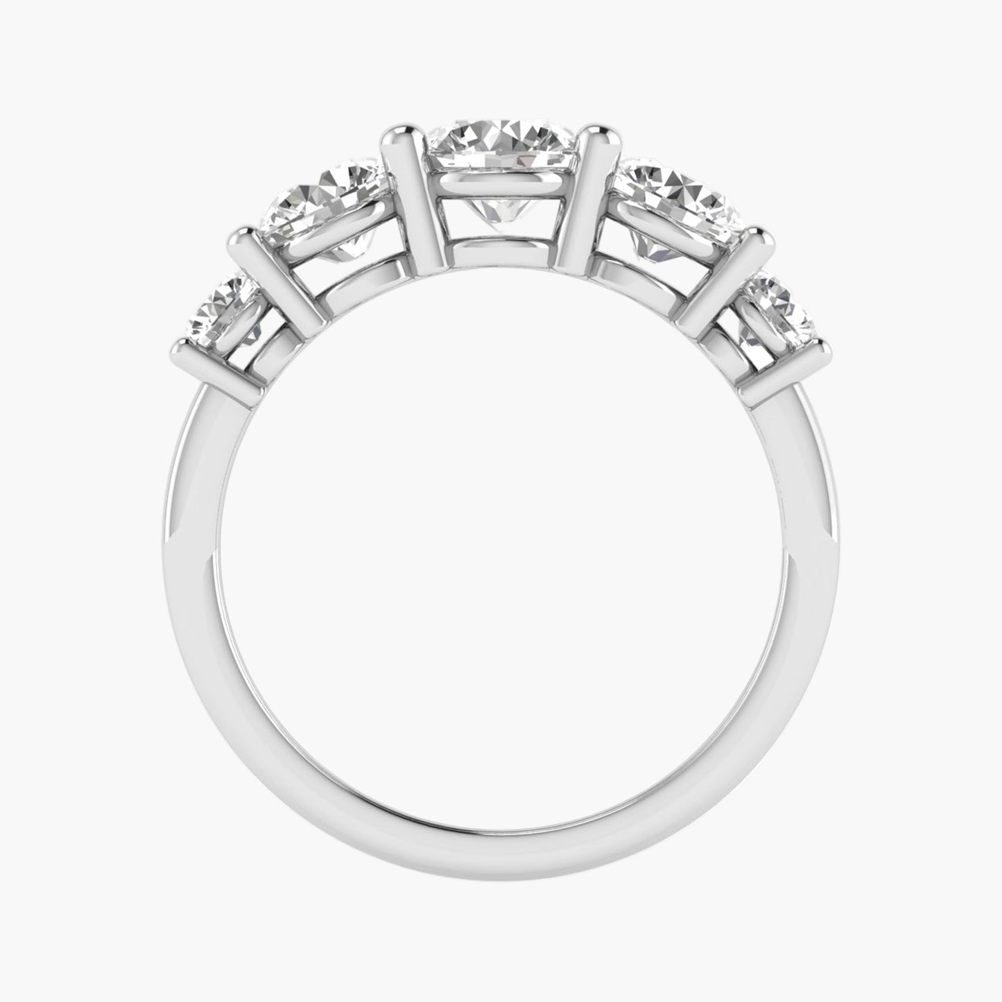 Shining Five Diamond Ring