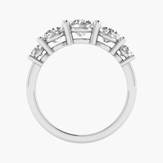 Shining Five Diamond Ring
