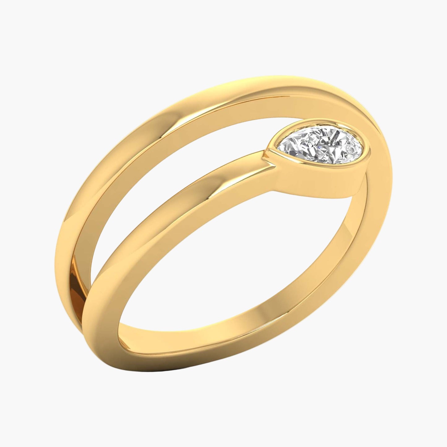 Elegant Blush Diamond Ring