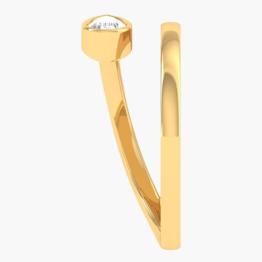 Elegant Blush Diamond Ring