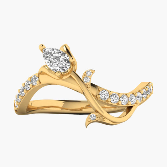 Lotus Elowynn Diamond Ring