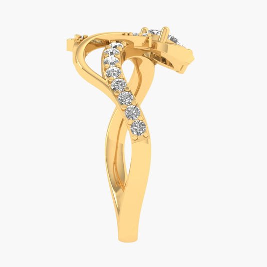 Lotus Elowynn Diamond Ring