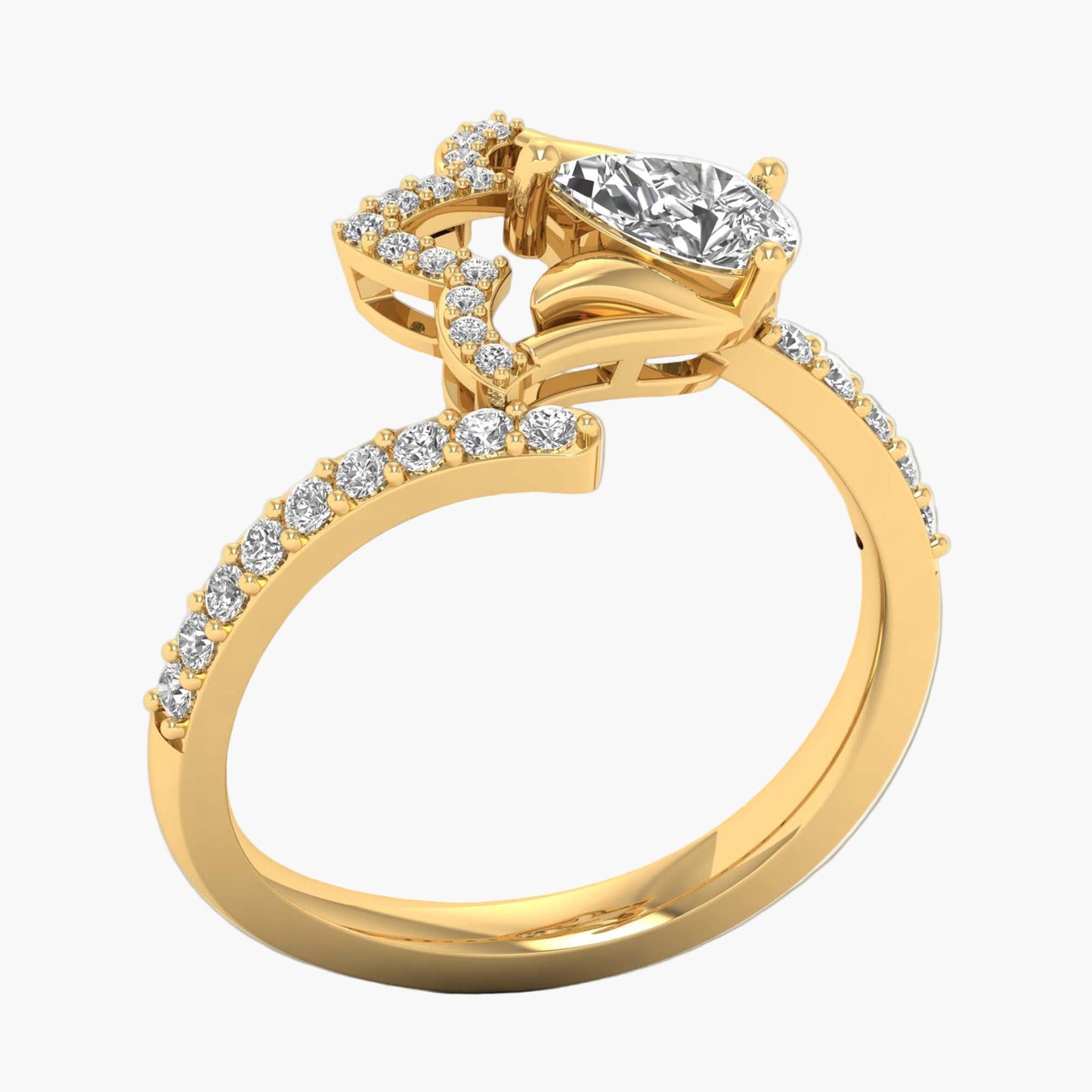 Lume Lotus Diamond Ring