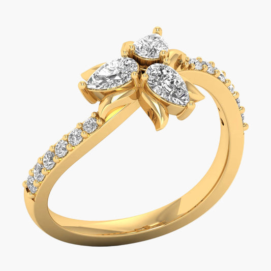 Trilliums Title Diamond Ring