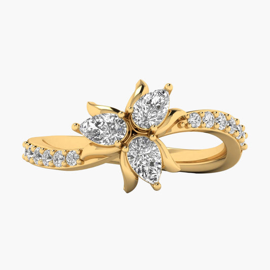 Trilliums Title Diamond Ring