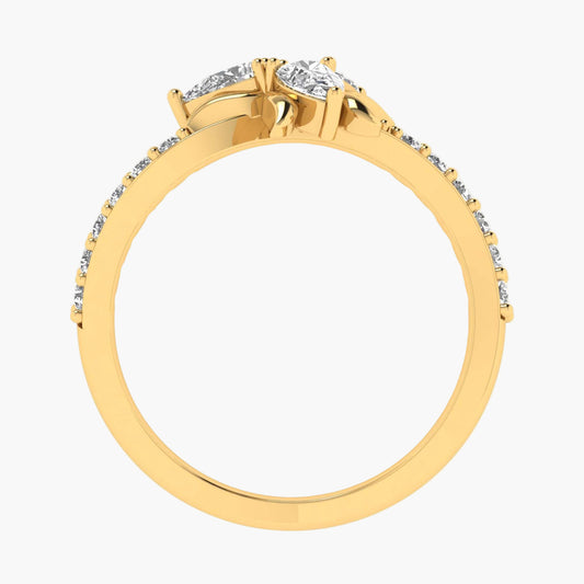 Trilliums Title Diamond Ring