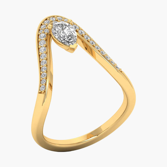 Vanki Drop Diamond Ring