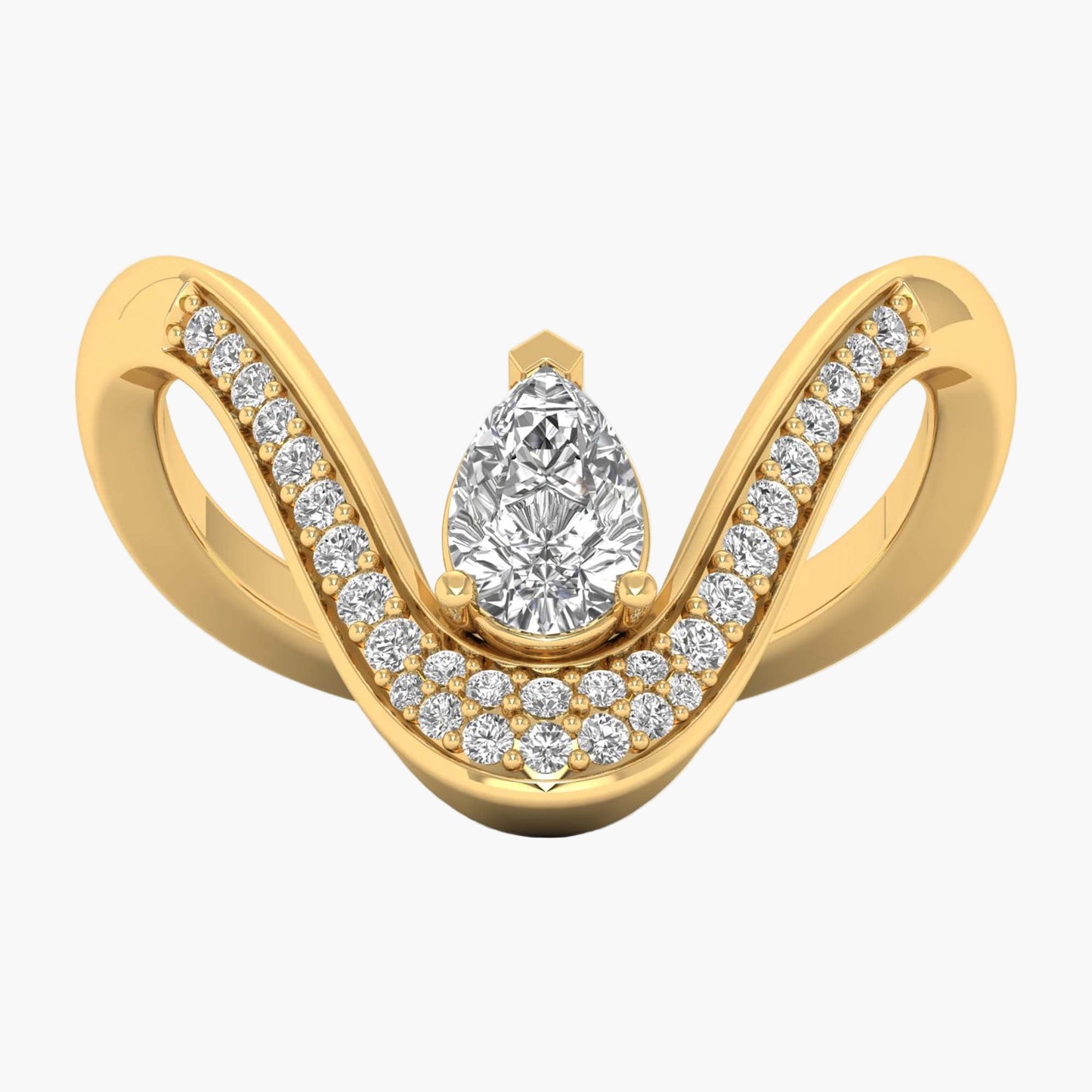 Vanki Drop Diamond Ring