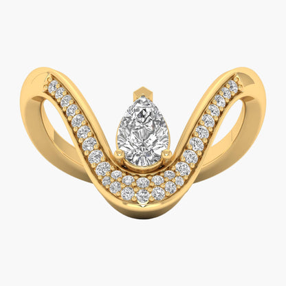 Vanki Drop Diamond Ring