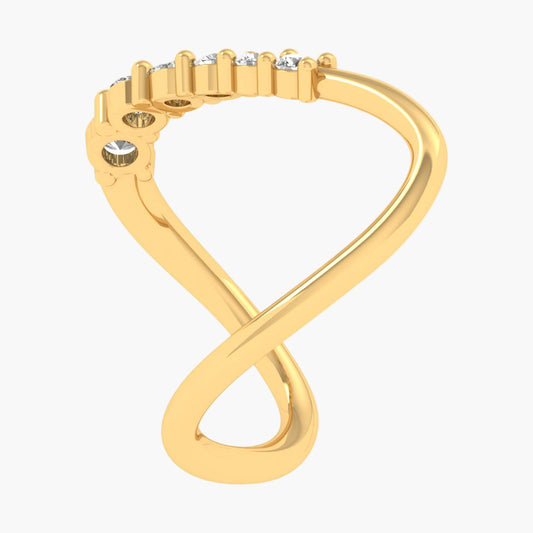 Tie-the-Knot Diamond Ring