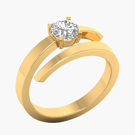 North Star Twirl Diamond Ring