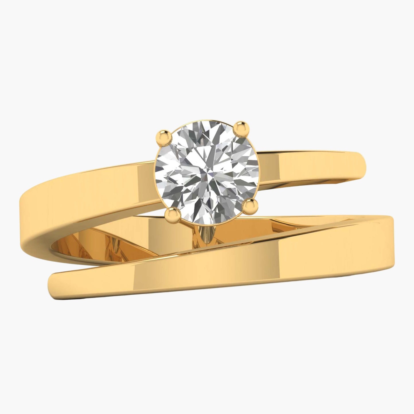 North Star Twirl Diamond Ring