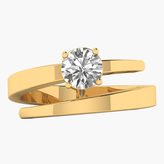 North Star Twirl Diamond Ring