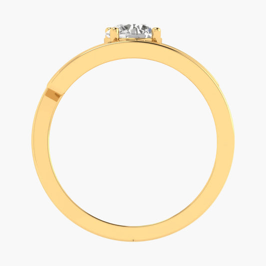 North Star Twirl Diamond Ring