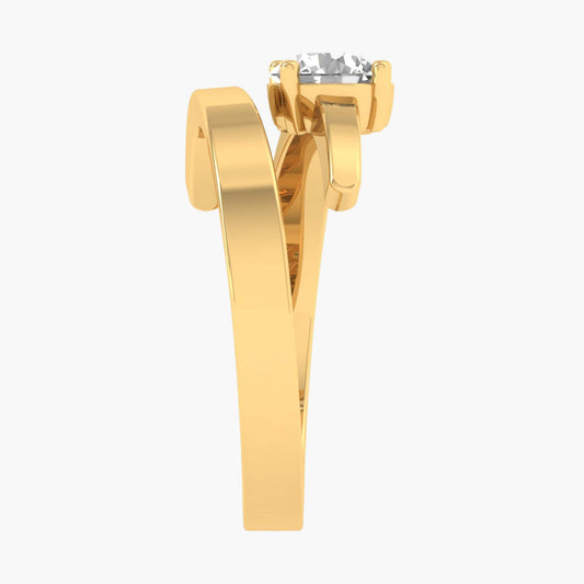 North Star Twirl Diamond Ring