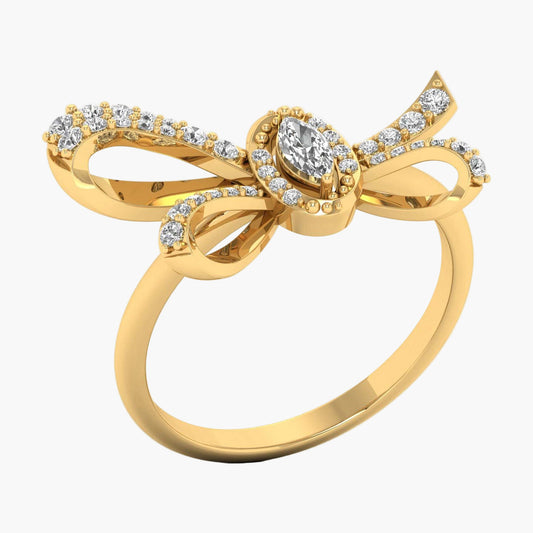 Big Beautiful Bow Diamond Ring