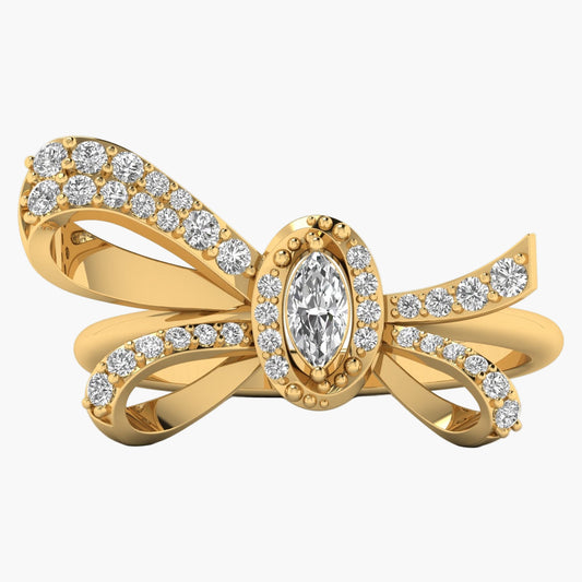 Big Beautiful Bow Diamond Ring