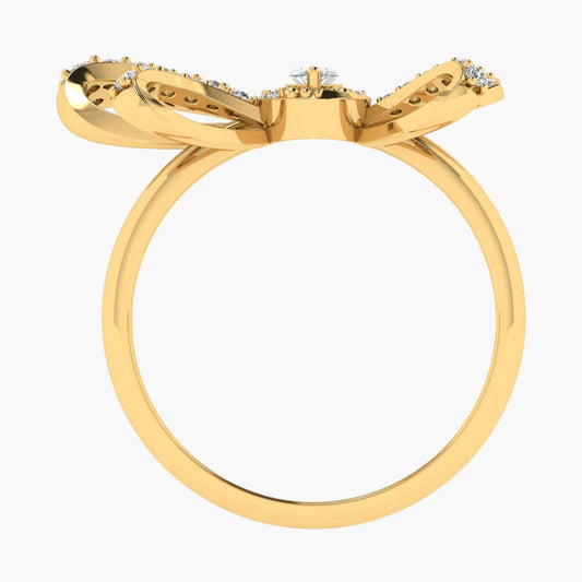 Big Beautiful Bow Diamond Ring