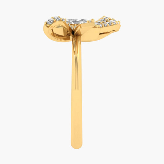 Big Beautiful Bow Diamond Ring
