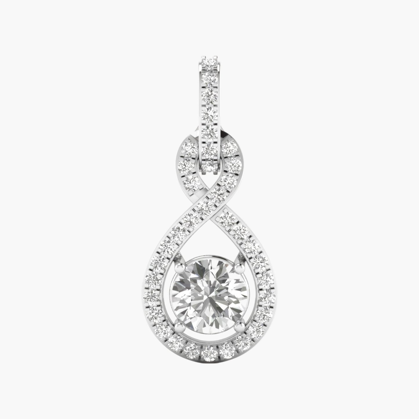 Infinity Loop Diamond Pendant