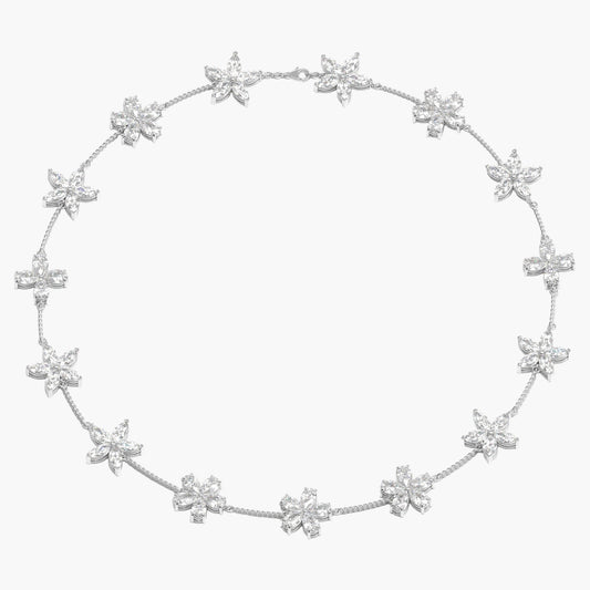 Ivory Rose Diamond Necklace