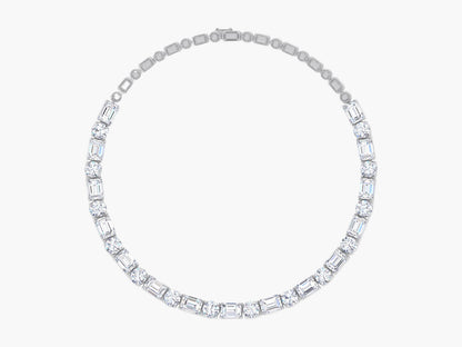 Lily Stem Diamond Necklace
