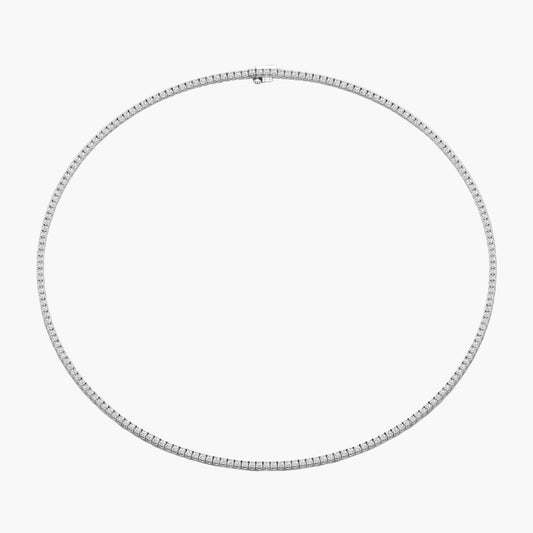 Eclipse Curve Diamond Necklace