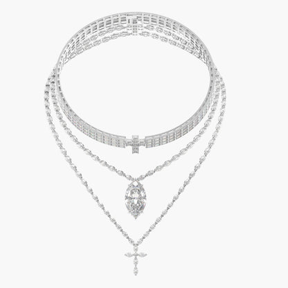 Starborn Layered Diamond Necklace