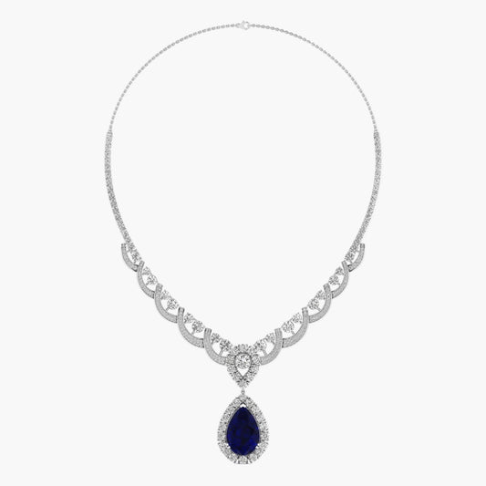Obsitian Diamond Necklace