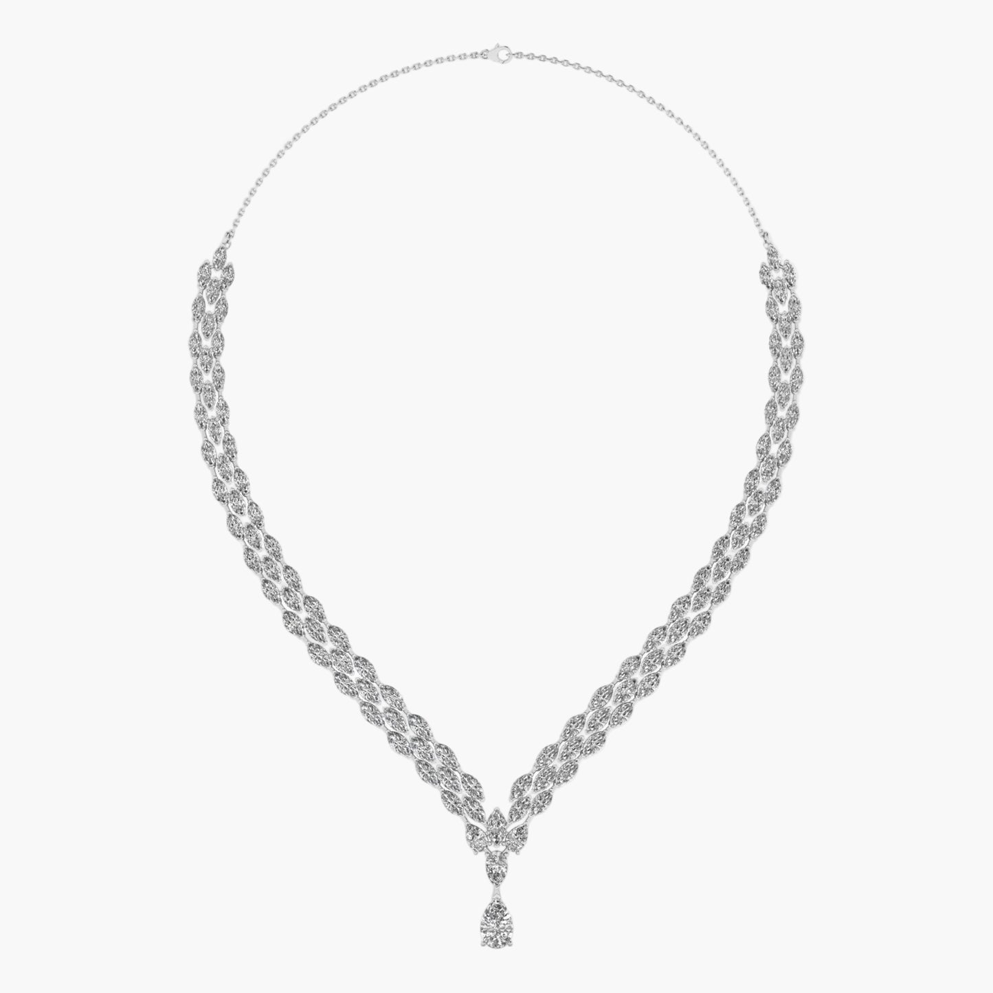 Scintillating Charm Diamond Necklace