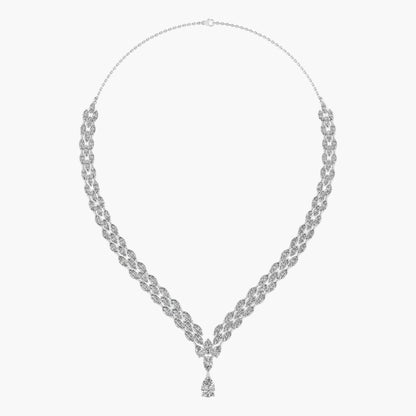 Scintillating Charm Diamond Necklace