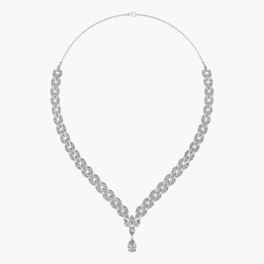 Scintillating Charm Diamond Necklace