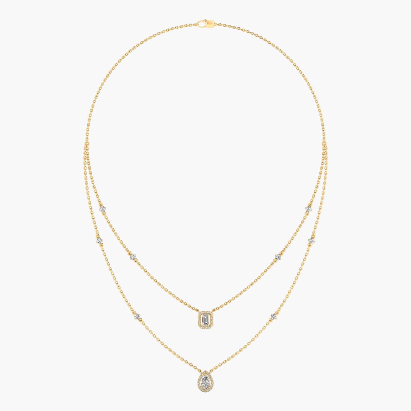 Elvani Layered Diamond Necklace