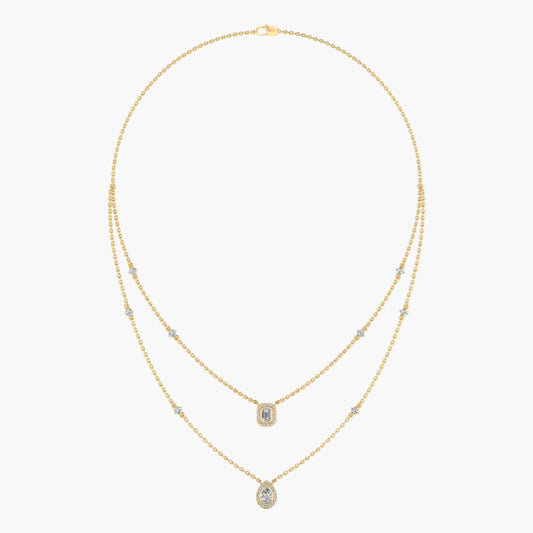 Elvani Layered Diamond Necklace
