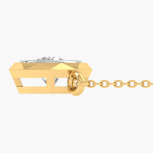 Blooming Bezel Diamond Necklace