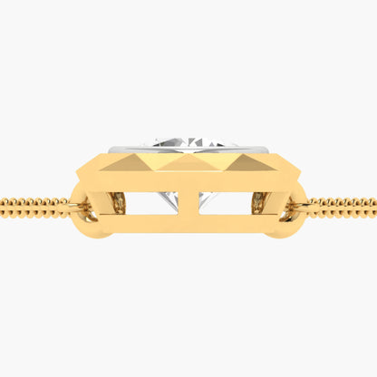 Blooming Bezel Diamond Necklace