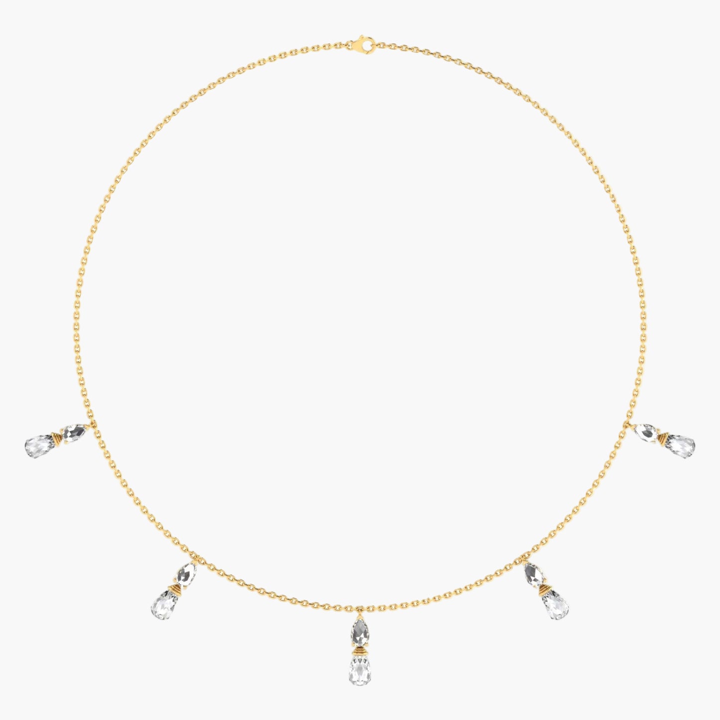 Briolette Diamond Necklace