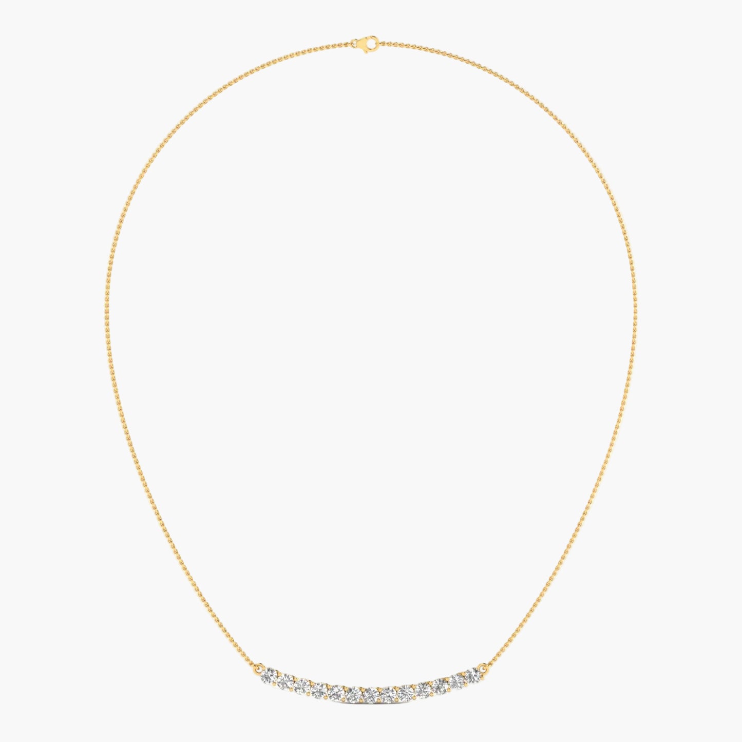 Solid Sophisticated Diamond Necklace