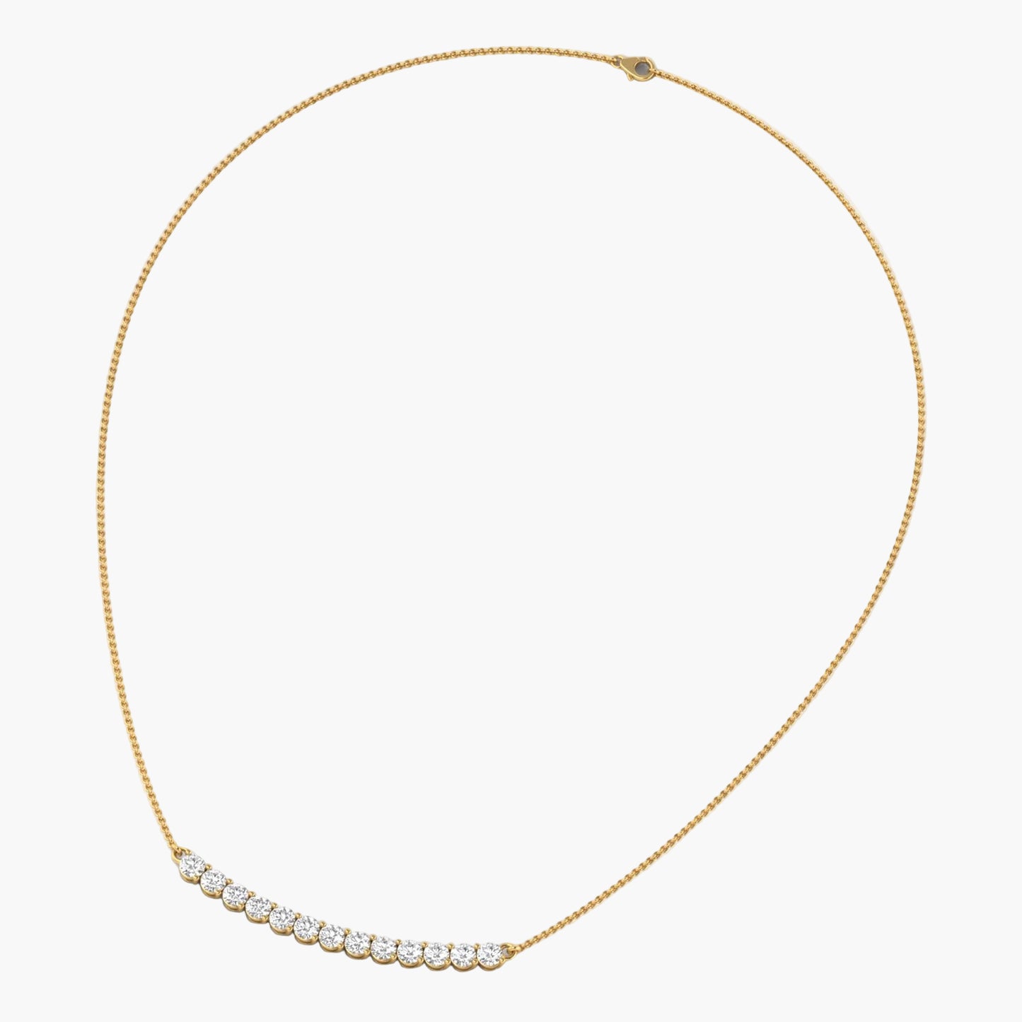 Solid Sophisticated Diamond Necklace