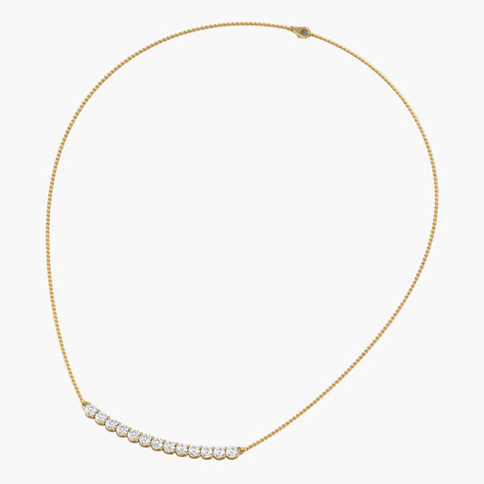 Solid Sophisticated Diamond Necklace