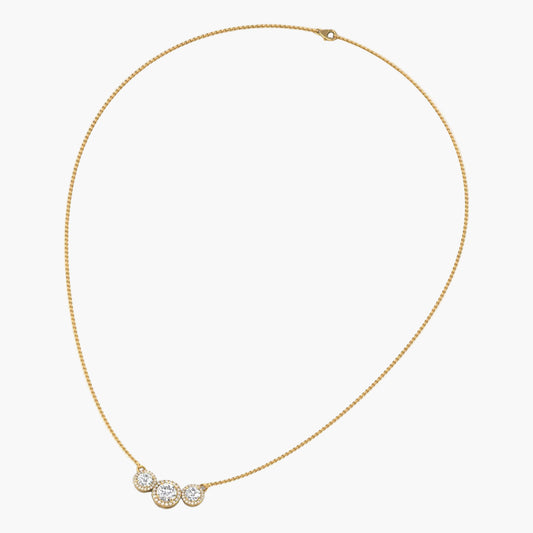 Eterna Trois Diamond Necklace