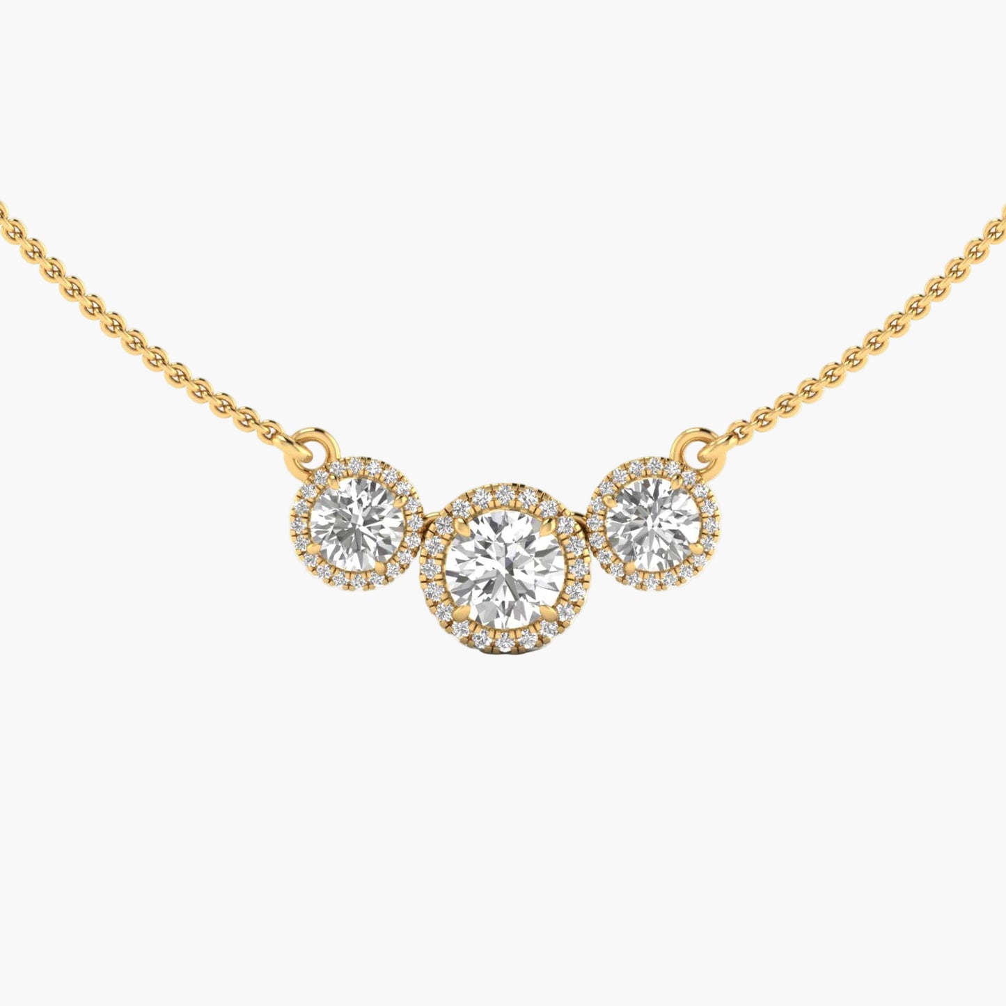 Eterna Trois Diamond Necklace
