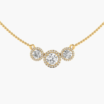 Eterna Trois Diamond Necklace