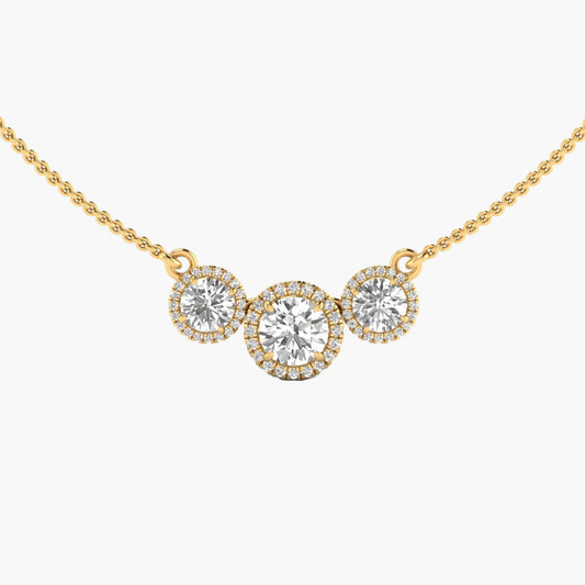 Eterna Trois Diamond Necklace