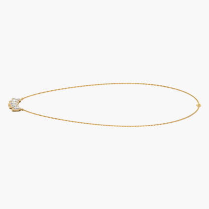 Teardrop Quintet Diamond Necklace