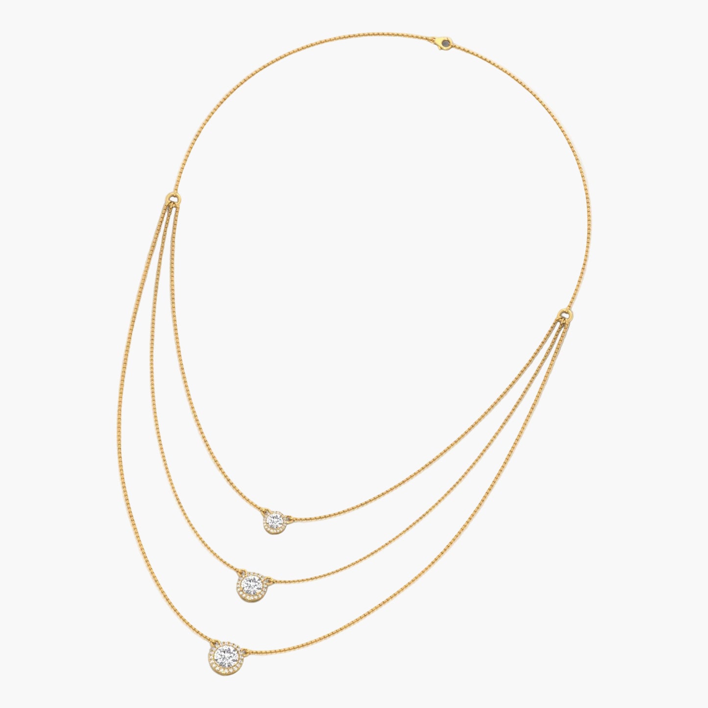 Threefold Grace Diamond Necklace