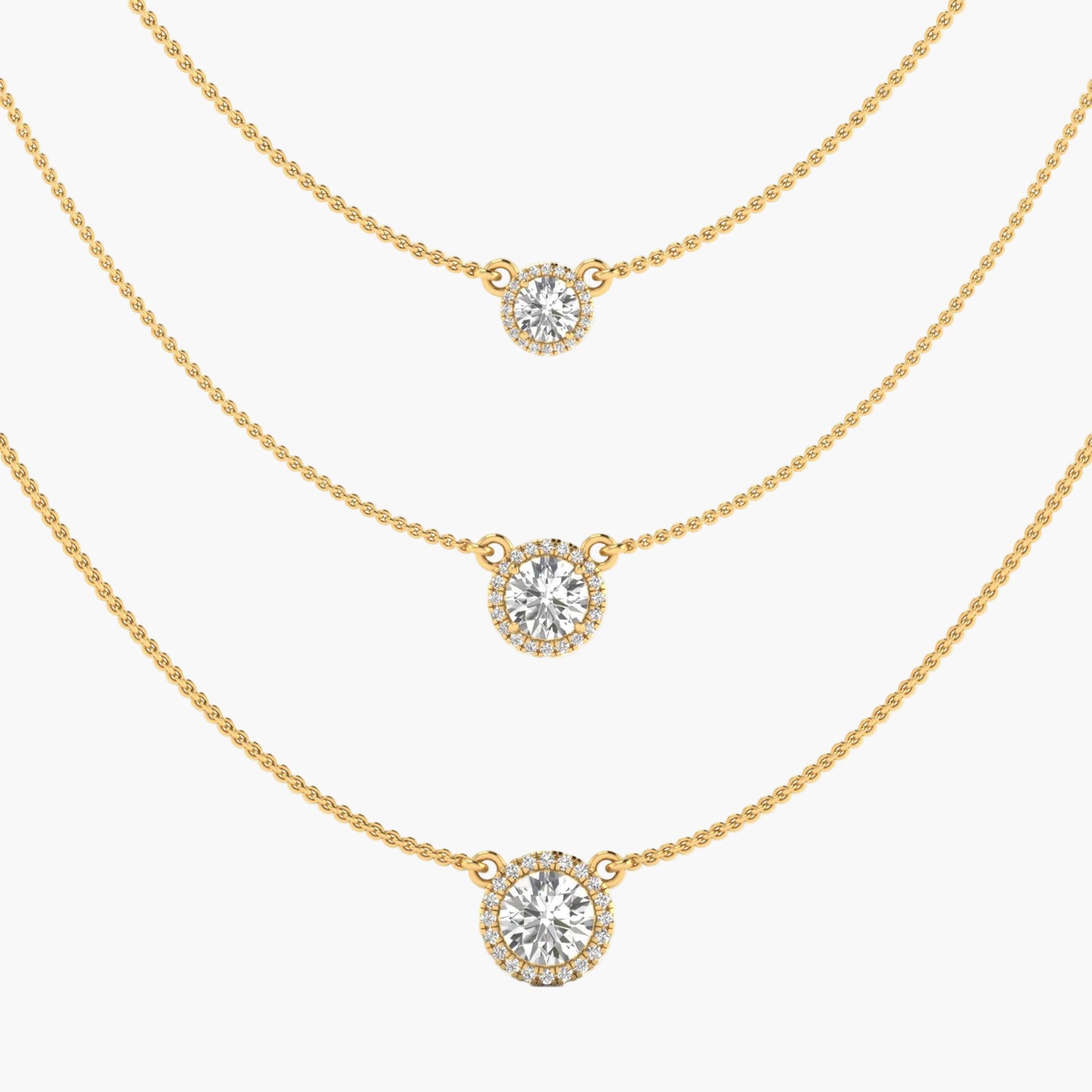 Threefold Grace Diamond Necklace